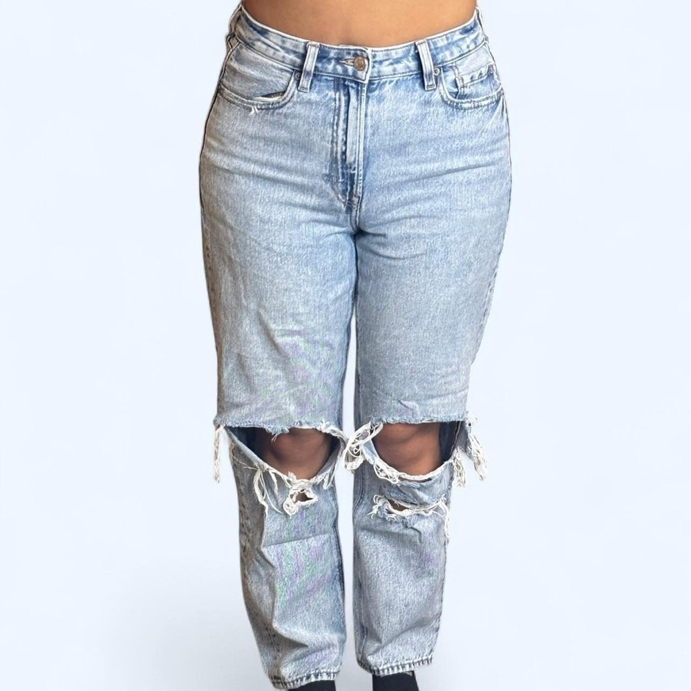High-Rise mom straight Jean